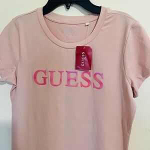 GUESS Light Pink Short Sleeve Tee